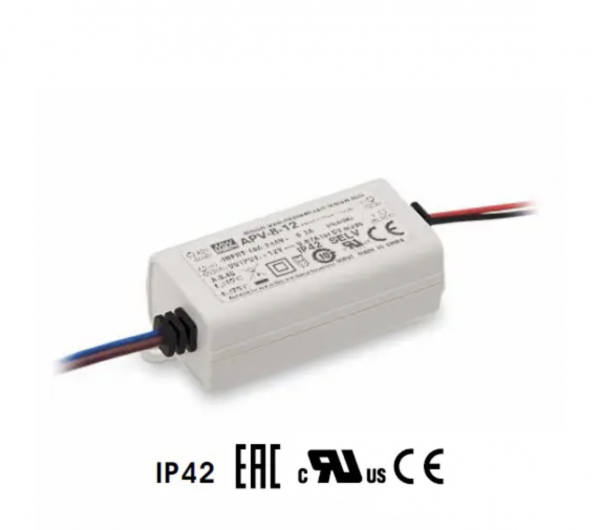 Блок живлення 12В APV-8-12 8Вт IP42 0,67A пластиковий